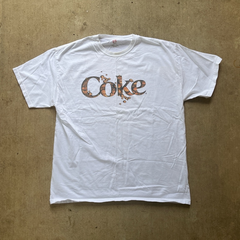 Hanes White Tee with Brown Graphic